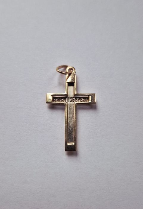 Хрестик з золота 585° проби без вставок, КЮЗ