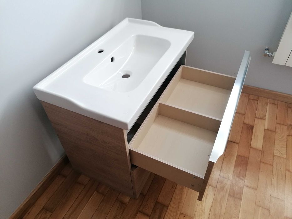 Szafka z umywalką 80cm NOWA