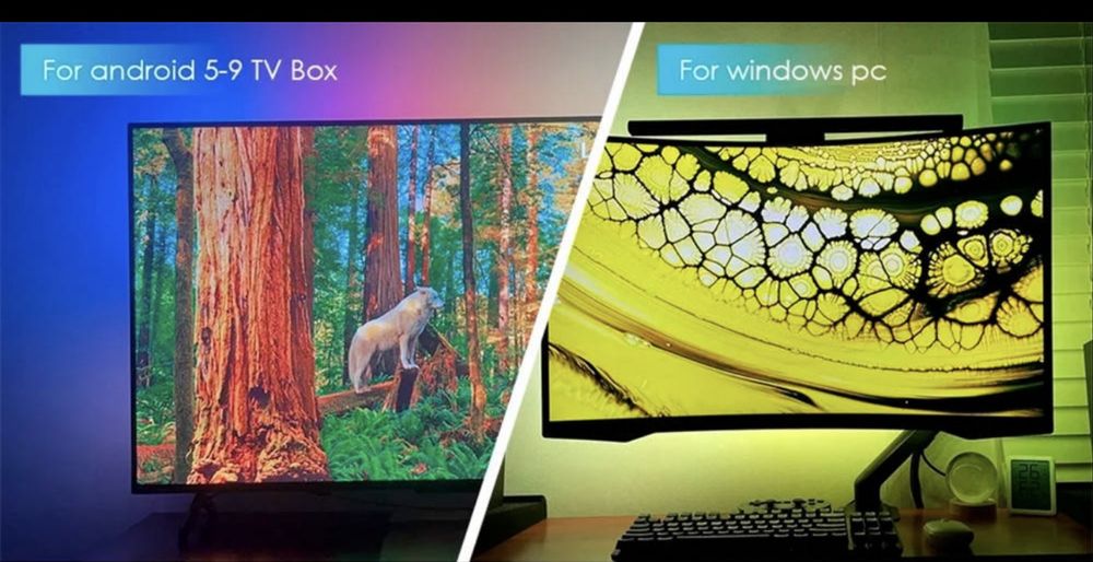 Адаптивная фоновая подсветка Аmbient Ambilight RGB
