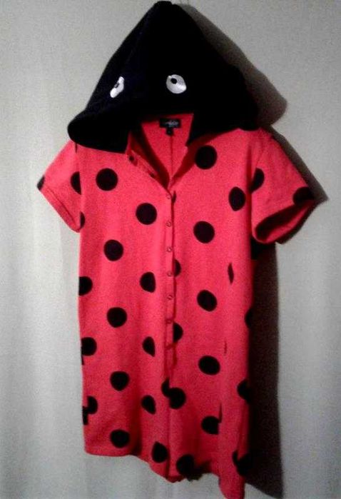 Трикотажный комбинезон шортами с капюшоном Topshop для дома.