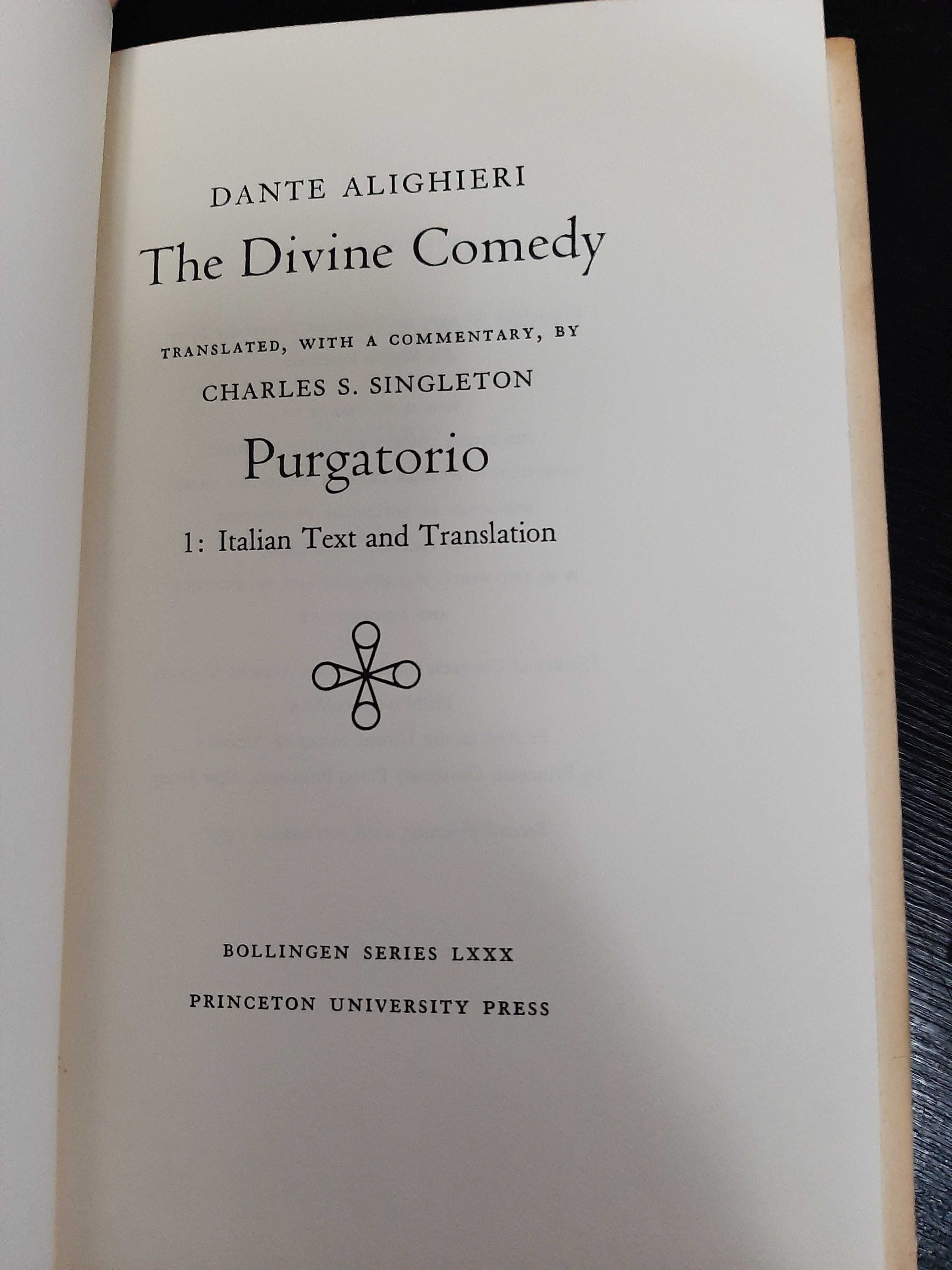 Dante Alighieri – Divine Comedy - Purgatorio – Ed Charles S. Singleton