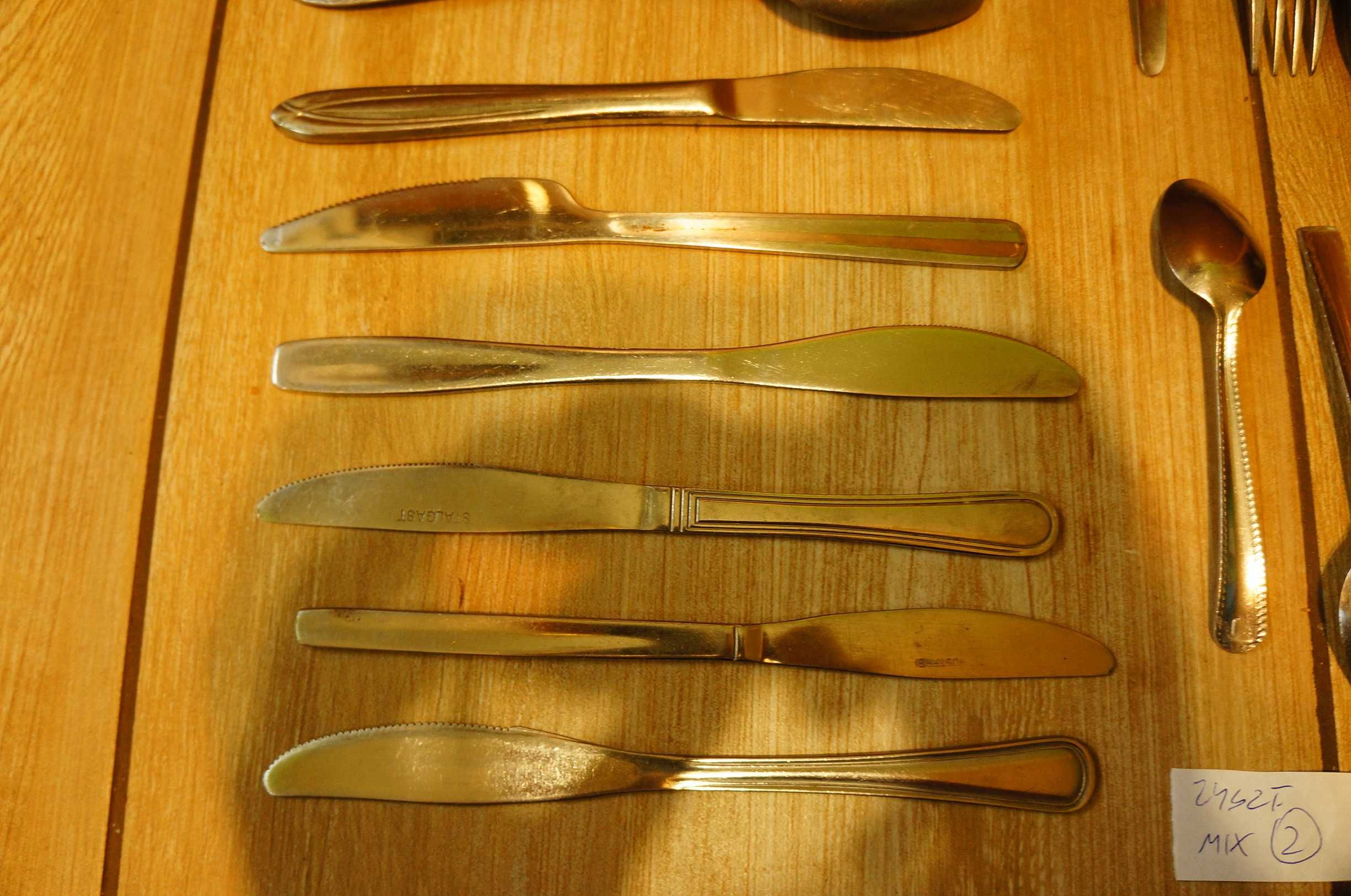 Sztućce 6 osób 24 elementy MIX łyżki noże widelce łyżeczki 2