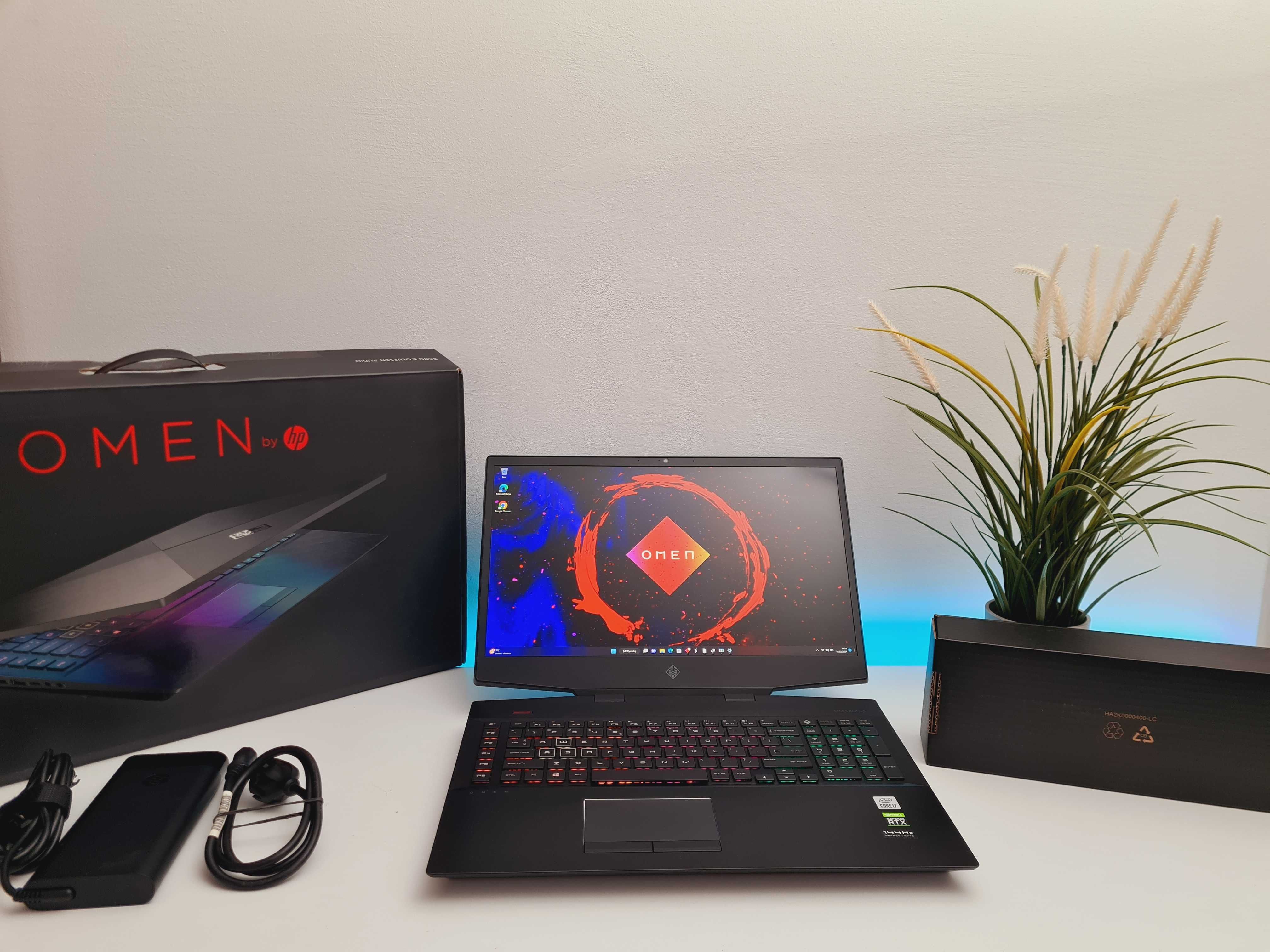 Gamingowy HP Omen 17" i7-10th 16GB RTX2070 laptop do