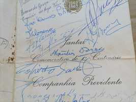 Previdente 1º Centenário 1962 AssinadoMANUEL RIBEIRO DO ESPÍRITO SANTO