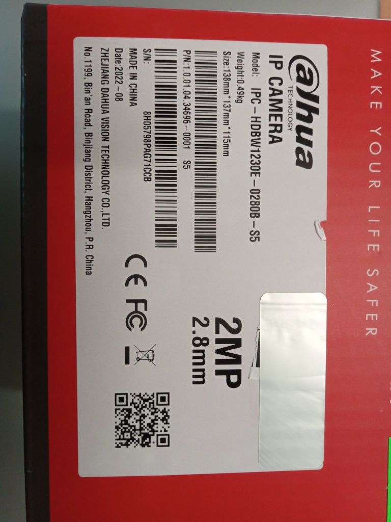 Kamera IP Dahua 2 Mpx Poe Onvif