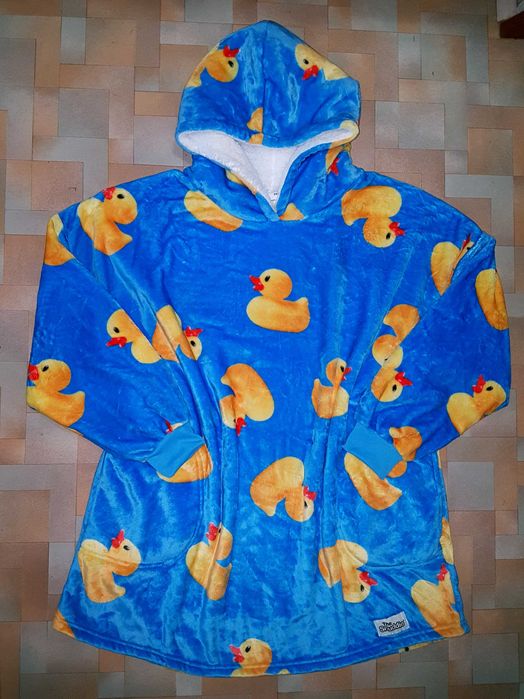 Теплое пушистое худи уточки snuddie плюш платье-одеяло Primark XS-S