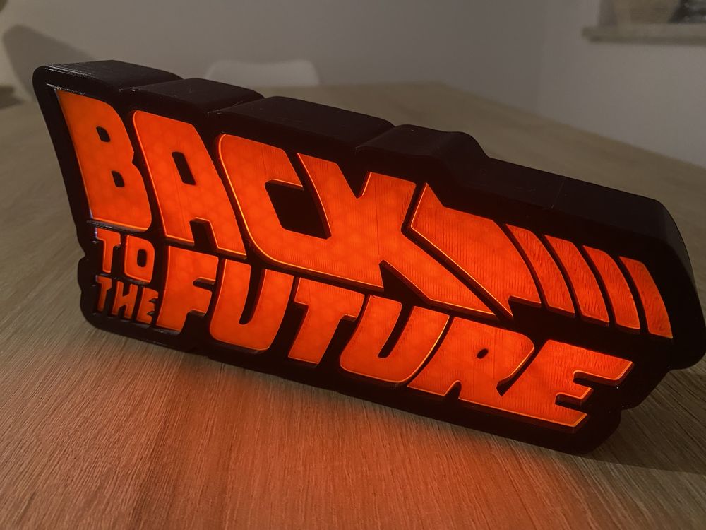 Luminária Led Back to the Future