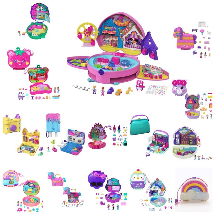 Ігровий набір polly pocket поллі покет сумочка нарвал піньята