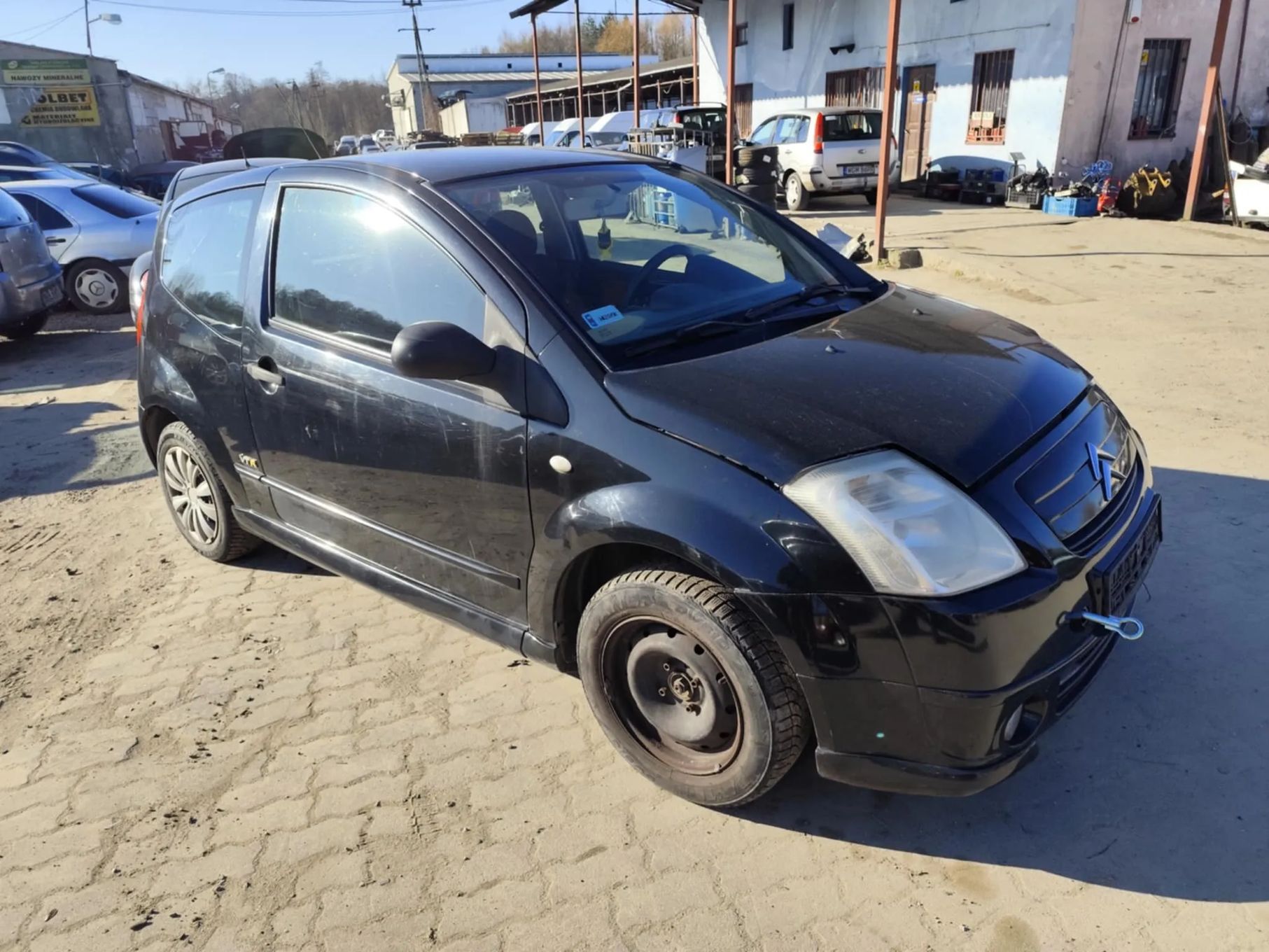 citroen c2 vts fxyb maska zderzak lampa grill błotnik drzwi zbiornik paliwa szyba lusterko klamka