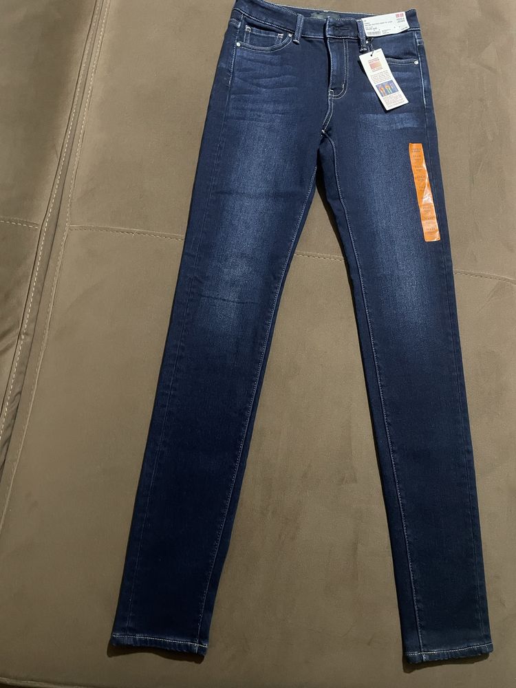 Женские утепленные джинсы Uniqlo HEATTECH SKINNY FIT JEANS 23 размер