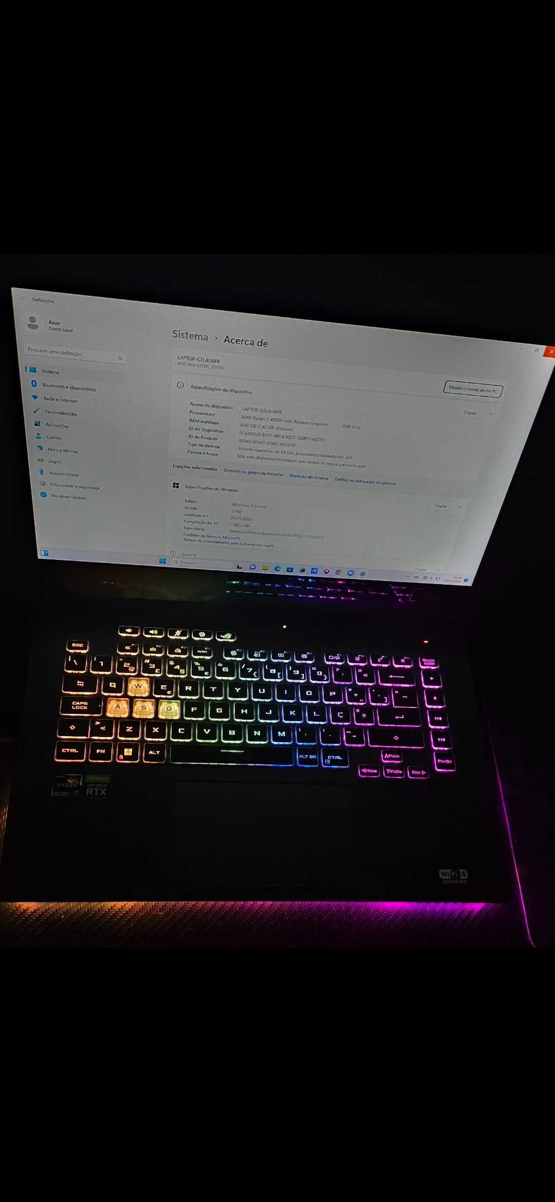 Pc gaming portátil