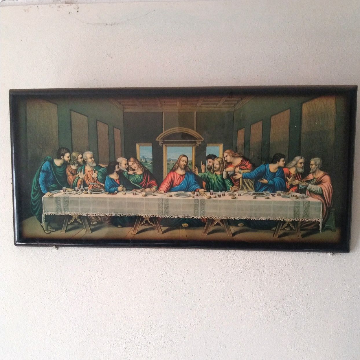 Quadro última ceia de Cristo