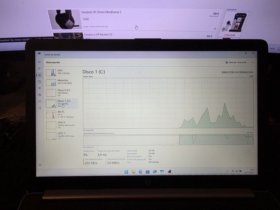Portatil hp 15-da0033np