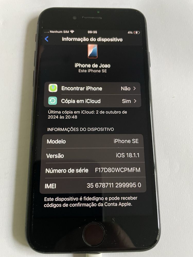 Iphone SE 2 geração para peças