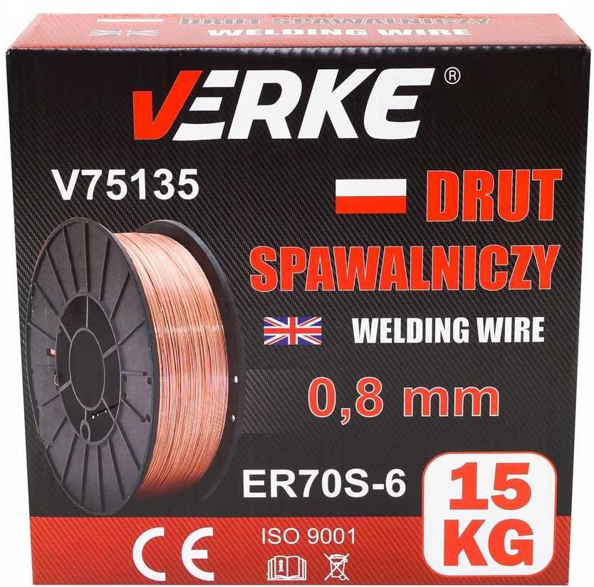 Drut Spawalniczy Do Migomatu 0,8mm 15kg Verke
