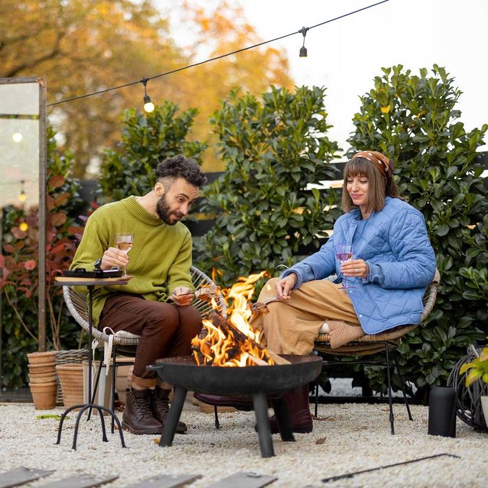 NOWA Stalowa Misa Paleniskowa Trójnóg DUŻA Żaroodporna