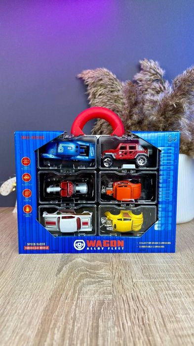 Набор машинок по типу Хот вилс 6-штук,металлопластик.