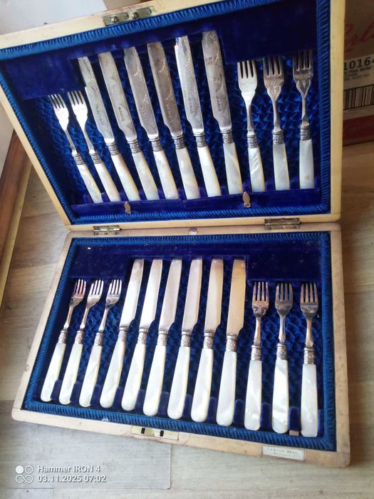 Sztućce posrebrzane