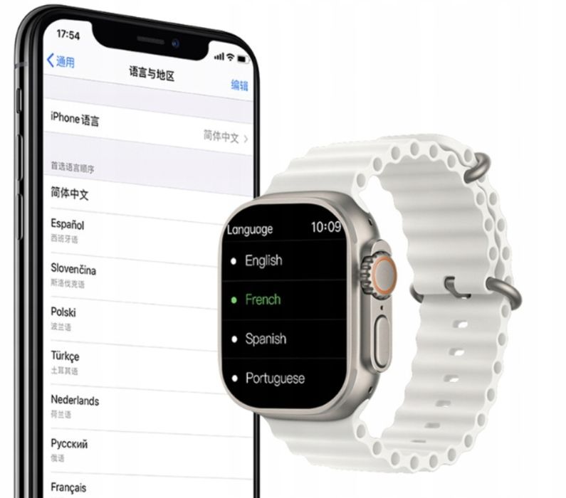 Smartwatch Hk10 Ultra 3 49Mm + Pasek I Folia Ochronna Gratis