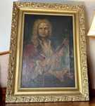 Portret Antoni Vivaldi 1903 r sygnowany St. Dębicki Olej na płótnie