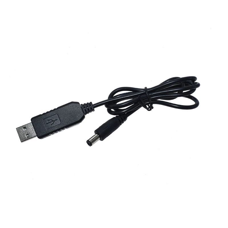 Кабель USB/DC + перетворювач 5V-12V (живлення роутера від павербанку)