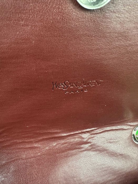 Torebka damska ysl prazkowana torba lancuszek nowość Hit bordo