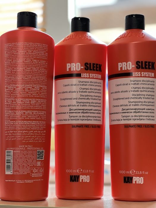 KayPro Pro-Sleek Дисциплінувальний шампунь для випрямленого волосся