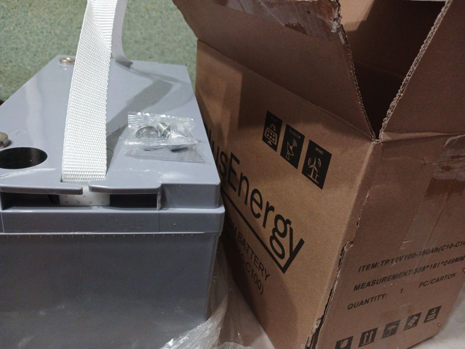 Акумулятор гелевий для резервного живлення,  12V AGM 150Ah 12v PlusEne