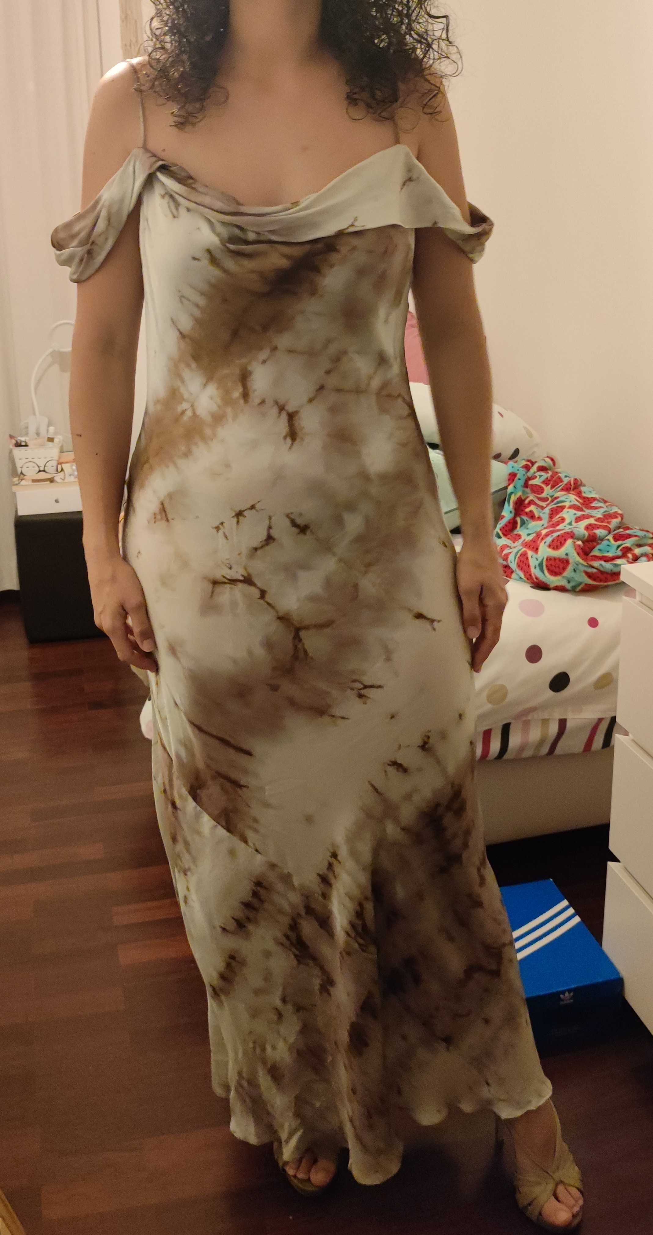 Vestido acetinado Zara NOVO (com etiqueta)