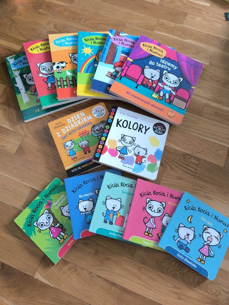 Książki Kicia Kocia zestaw 13 książek