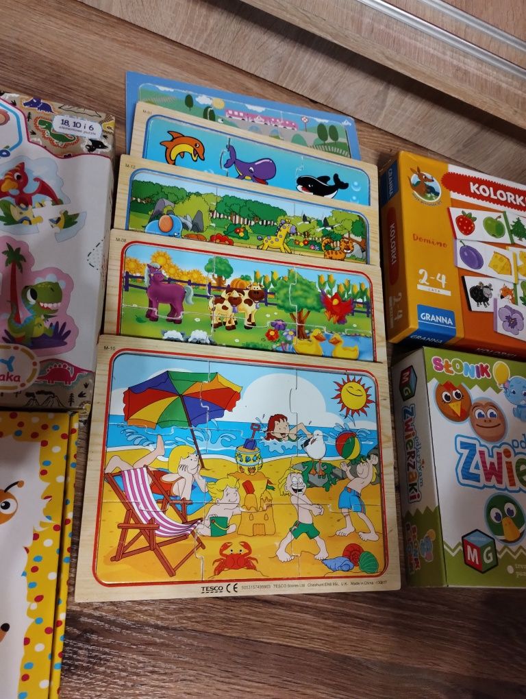 Puzzle drewniane memory
