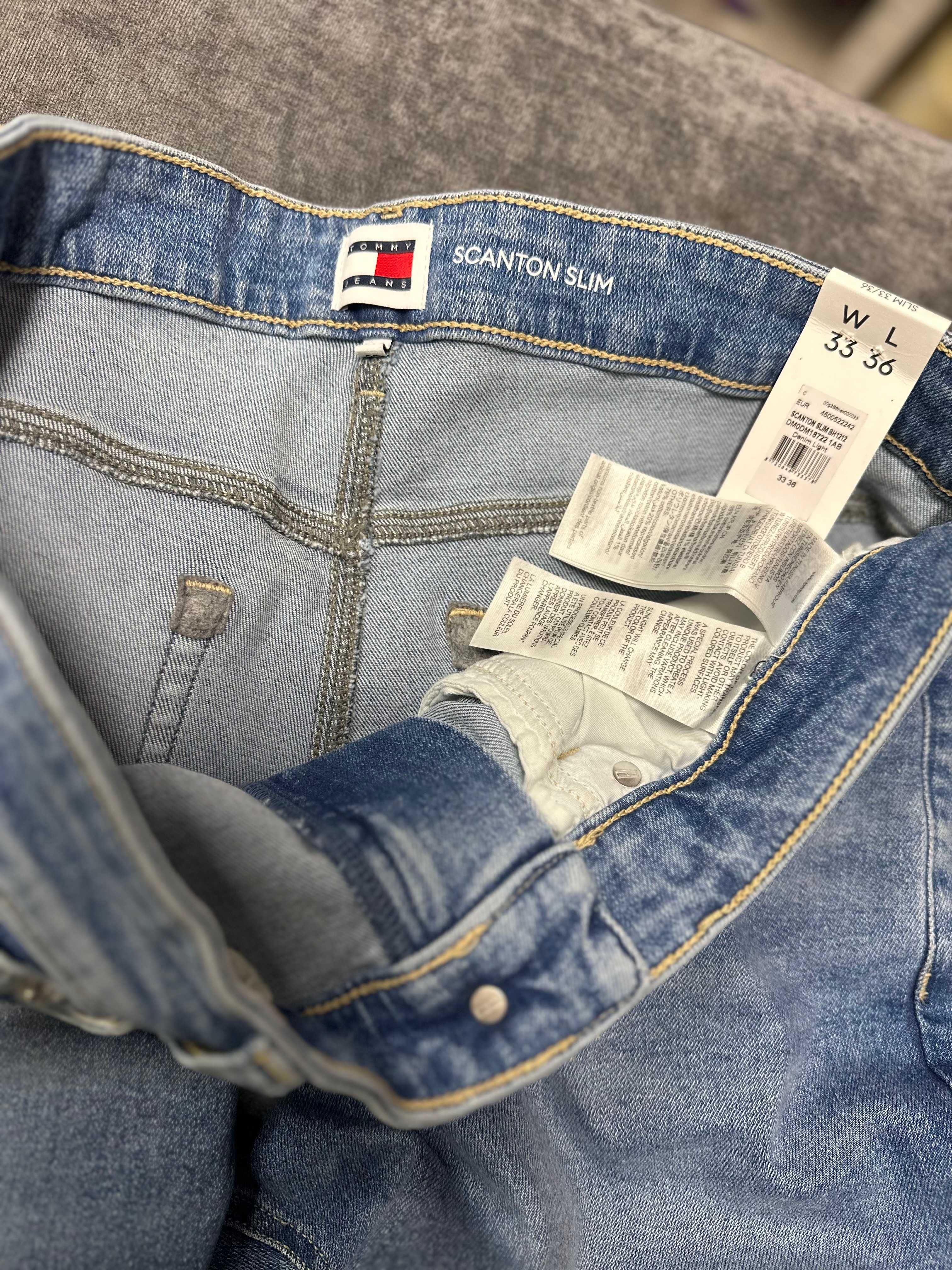 Spodnie Jeans Scanton Slim Męskie Tommy Hilfiger rozmiar. W33 / L36