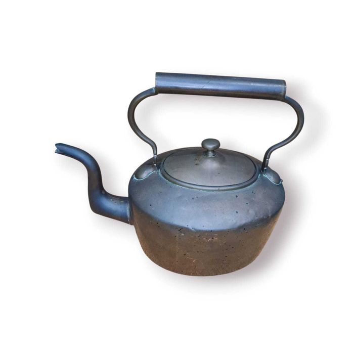 Chaleira Antiga em Cobre com Pega Elevada – 31 cm Alt. / 1,87 kg