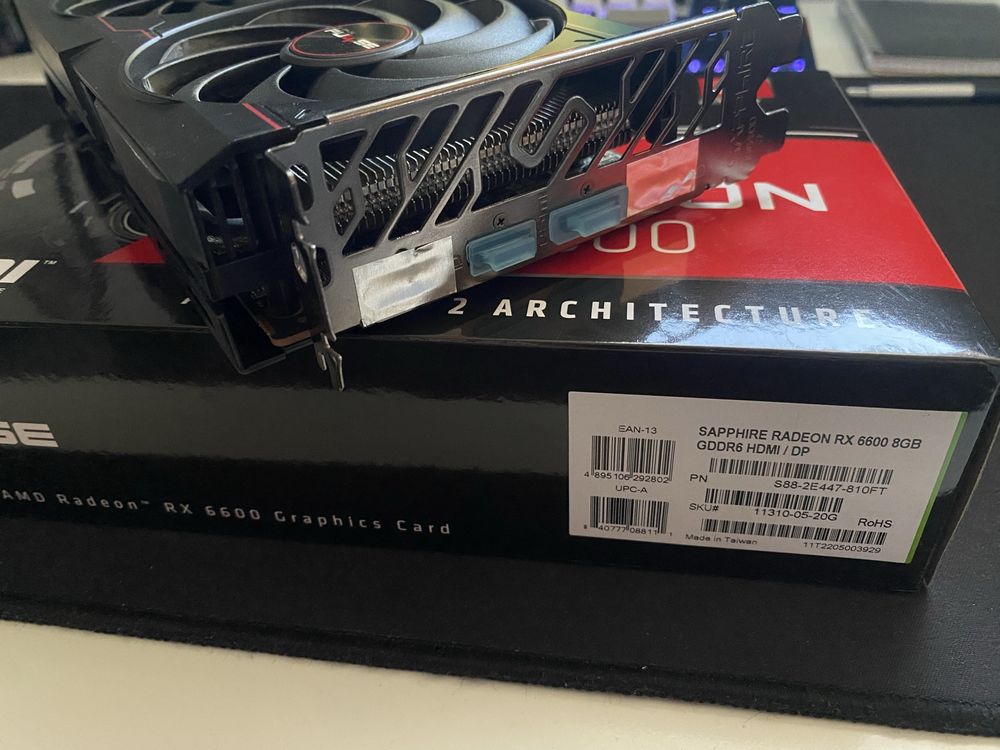 AMD RX 6600 supphire pulse 8 gb