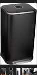 Kosz na śmieci czarny AmazonBasics 32 l