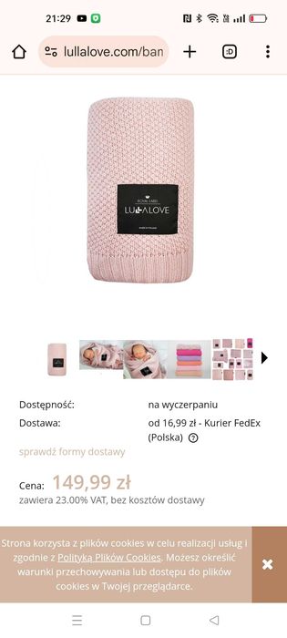 Kocyki dziecięce lullalove, efiiki