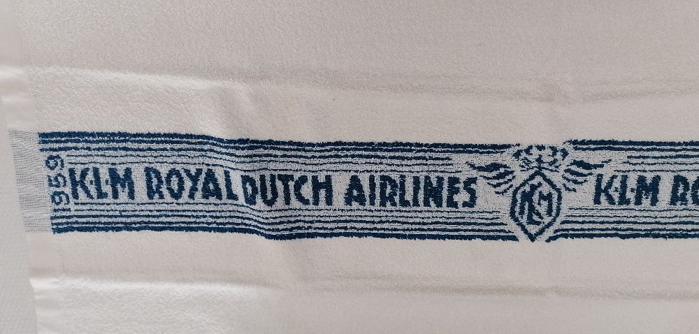 Toalha da KLM - Royal Dutch Airlines 1959