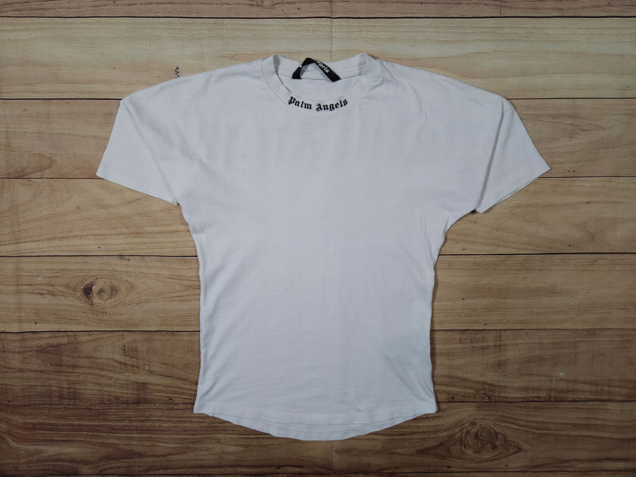 PALM ANGELS Koszulka Męska T-Shirt Biała Logowana r. S