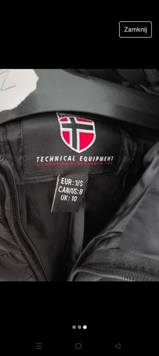 Kurtka xs - nowa, nie noszona