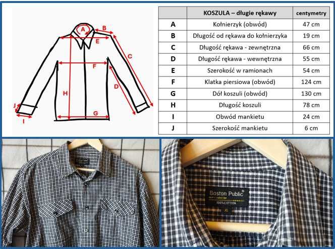 Koszula męska w kratę - 3 sztuki