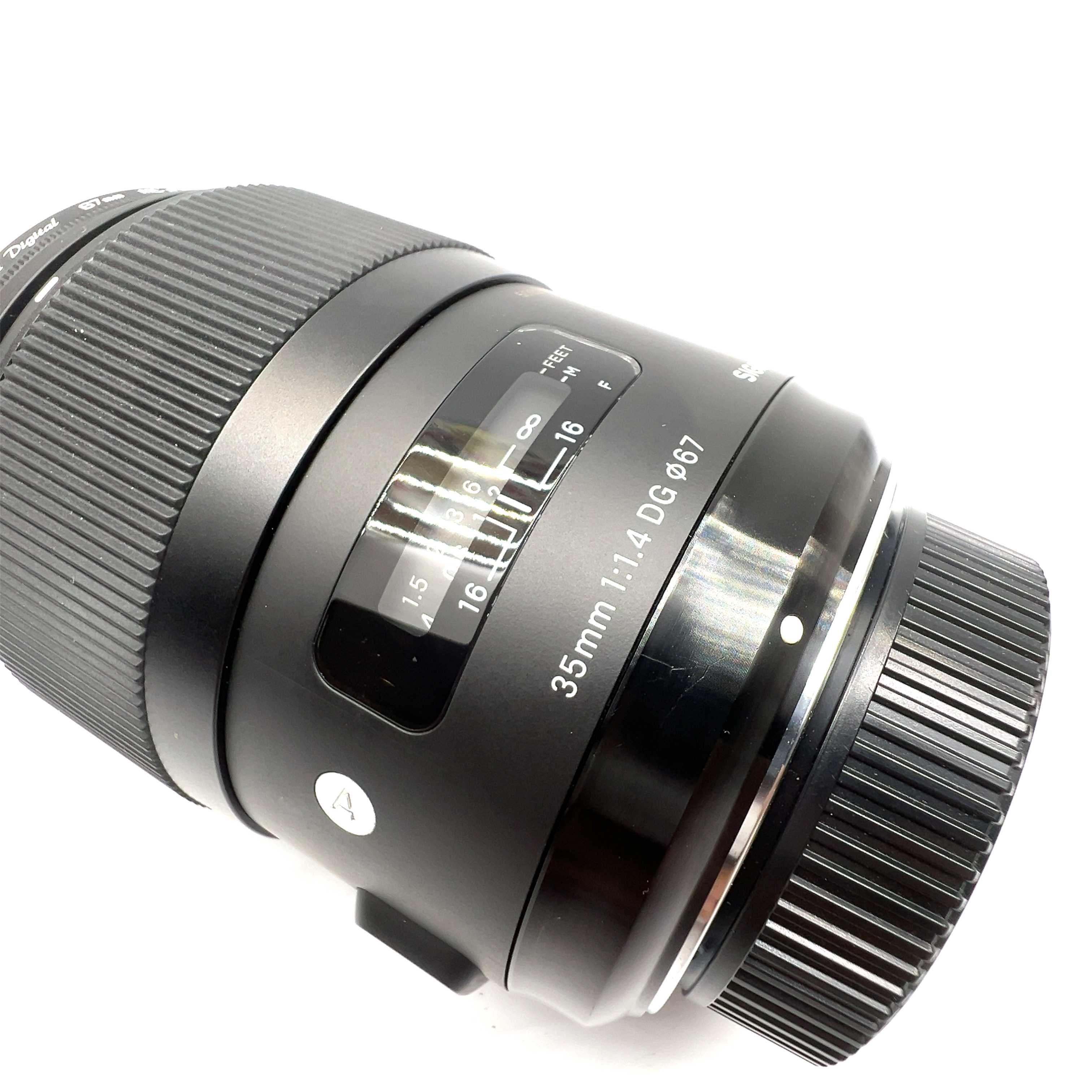 Sigma 35mm 1:1.4 DG 67mm bagnet NIKON Stan doskonały!