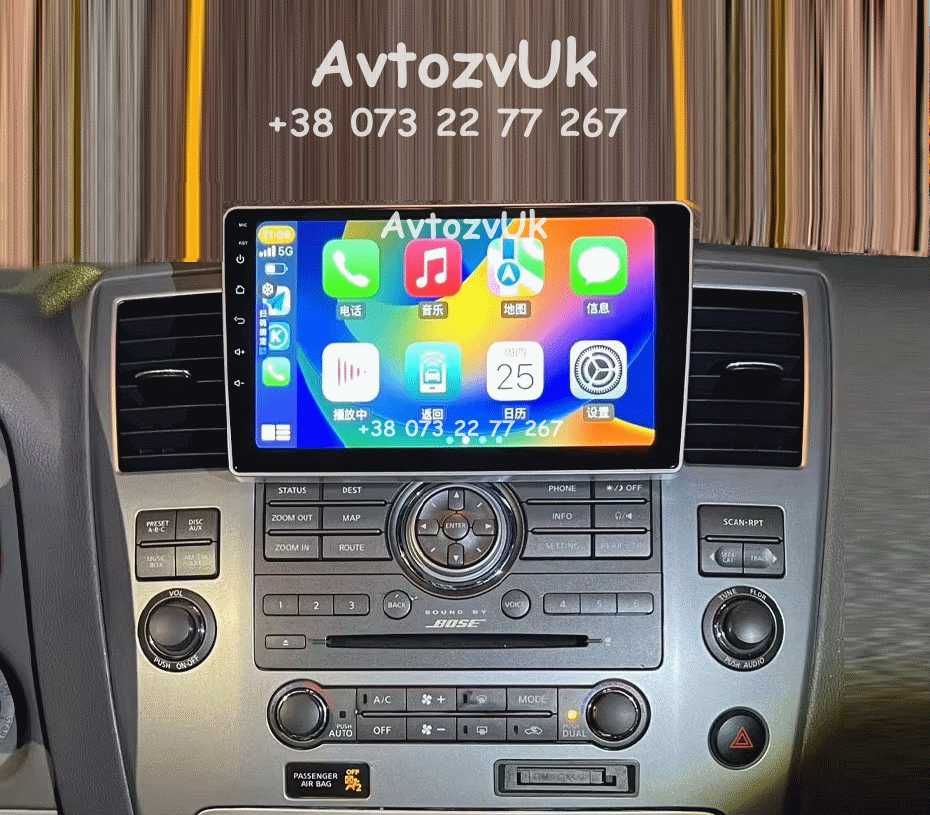 Магнитола QX60 JX35 INFINITI M35 M45 М35 М45 QX56 QX80 Q70 Android 14