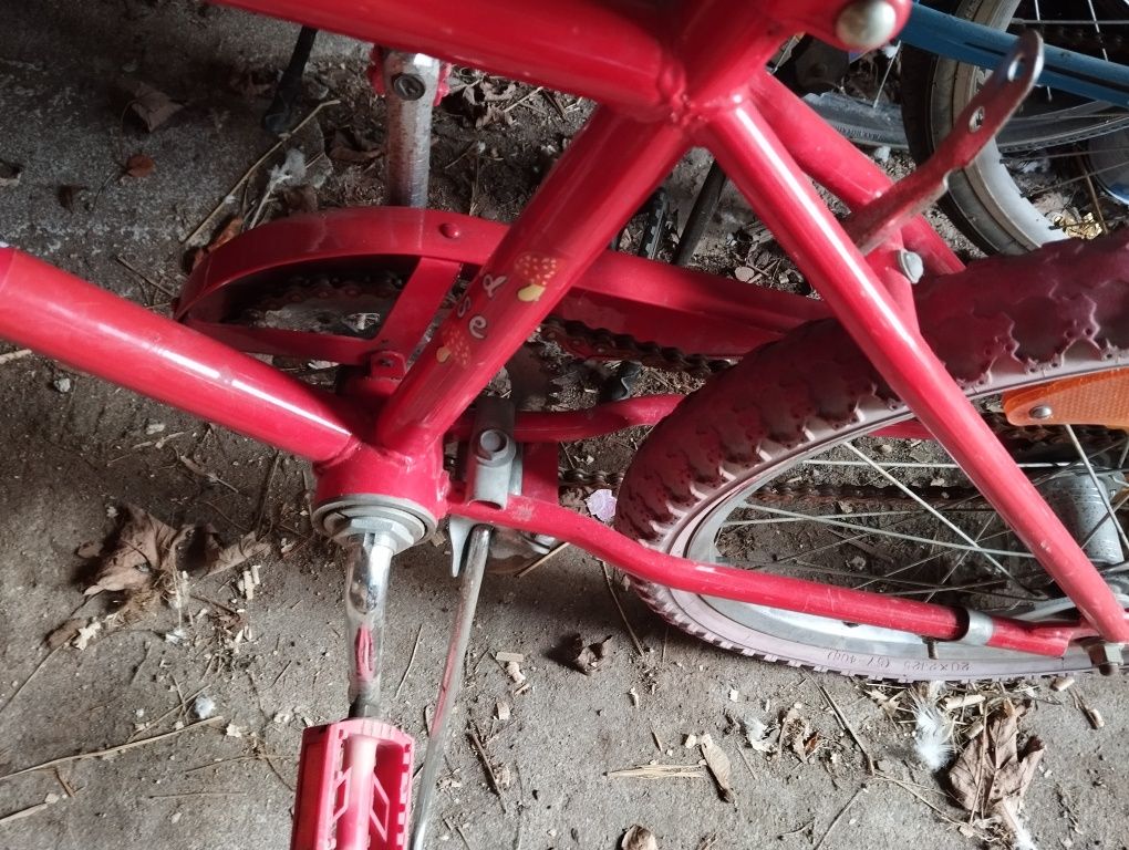 Rower BMX czerwony 20 cali