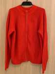 Sweter czerwony z suwakiem H&M