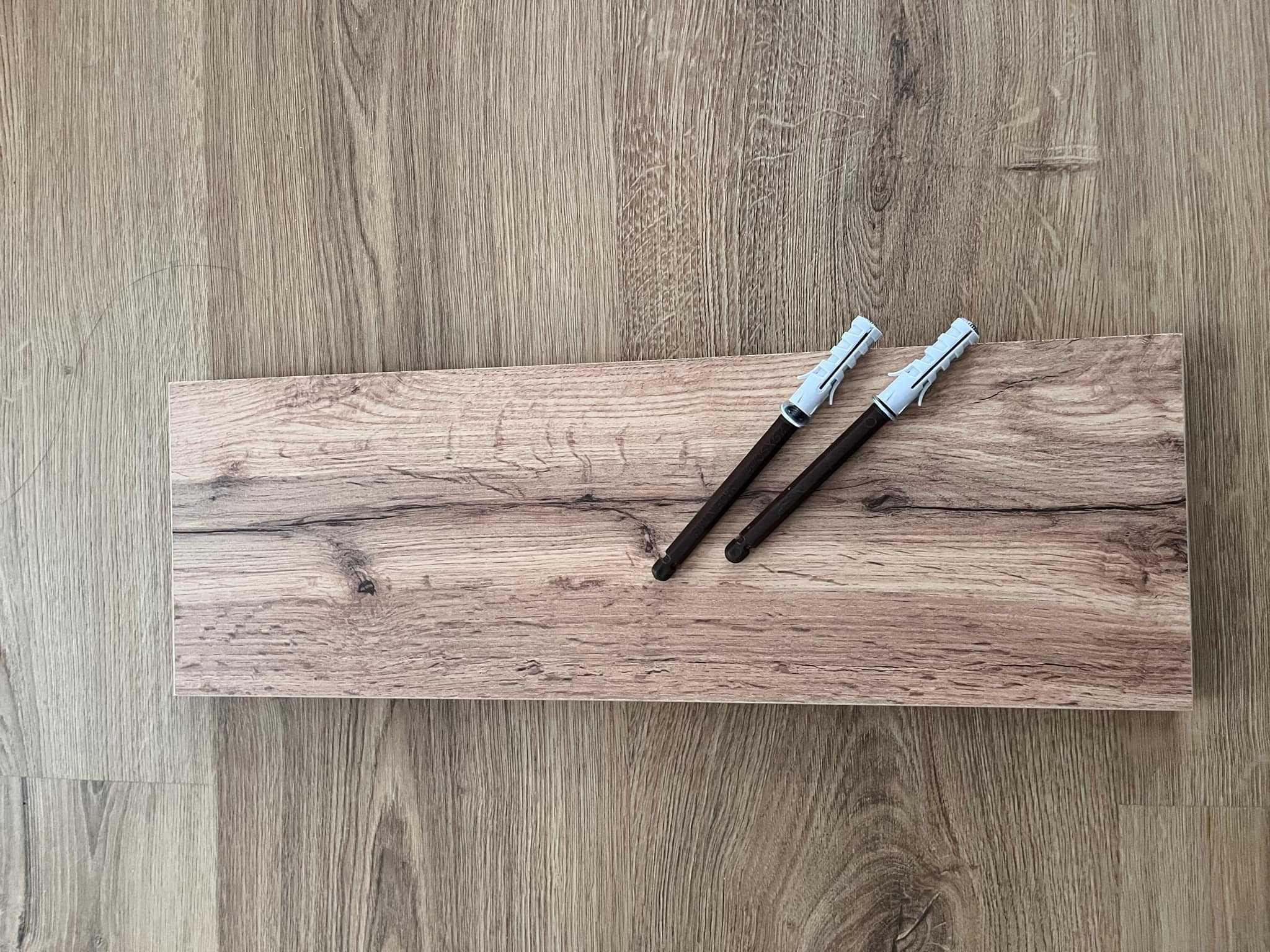 Płyta półka wisząca ścienna dąb wotan 45x15