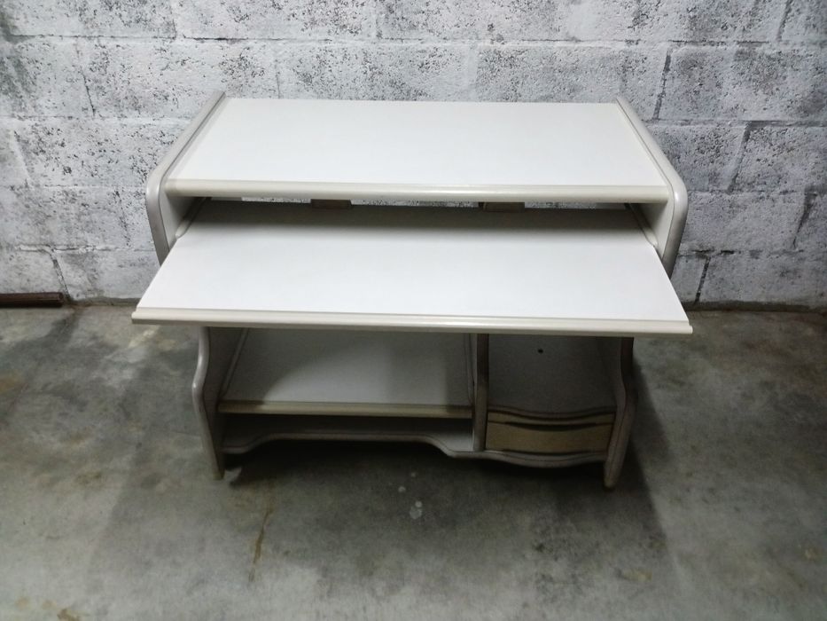 Secretaria multifuncional, estrutura resistente com rodas, 96/80/50cm