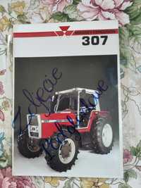 Massey Ferguson ciągnika MF 397,387 folder prospekt rok 1988