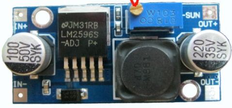 Понижающий преобразователь LM2596 S DC - DC (4.5-40V) 3А