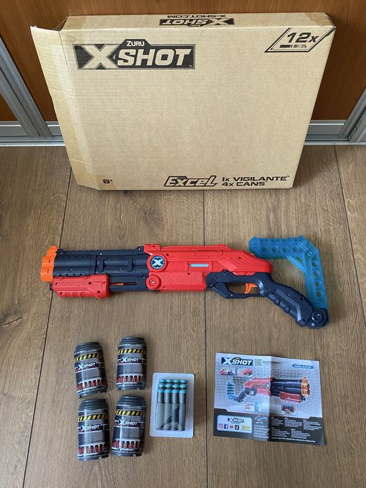 Бластер  Zuru X-Shot Excel Vigilante Red Foam Dart Blaster