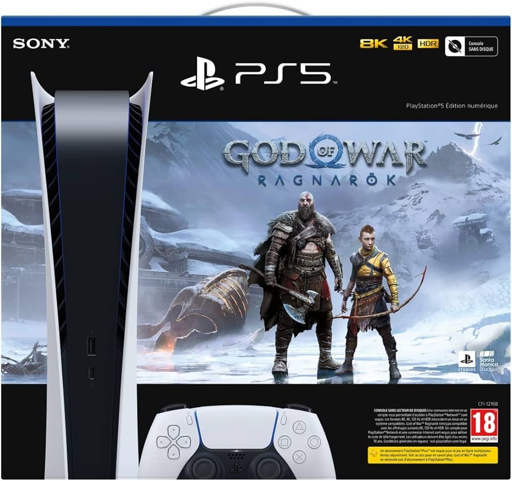 Konsola SONY PlayStation 5 Digital + God Of War Ragnarok